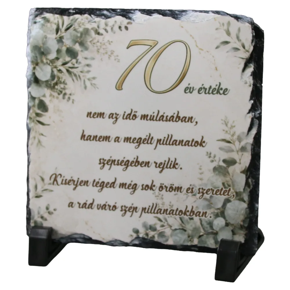 Placa din ardezie aniversara pentru barbati 30 - 85 ani 14 x 14 cm Placa din ardezie aniversara pentru barbati 30 - 85 ani 14 x 14 cm