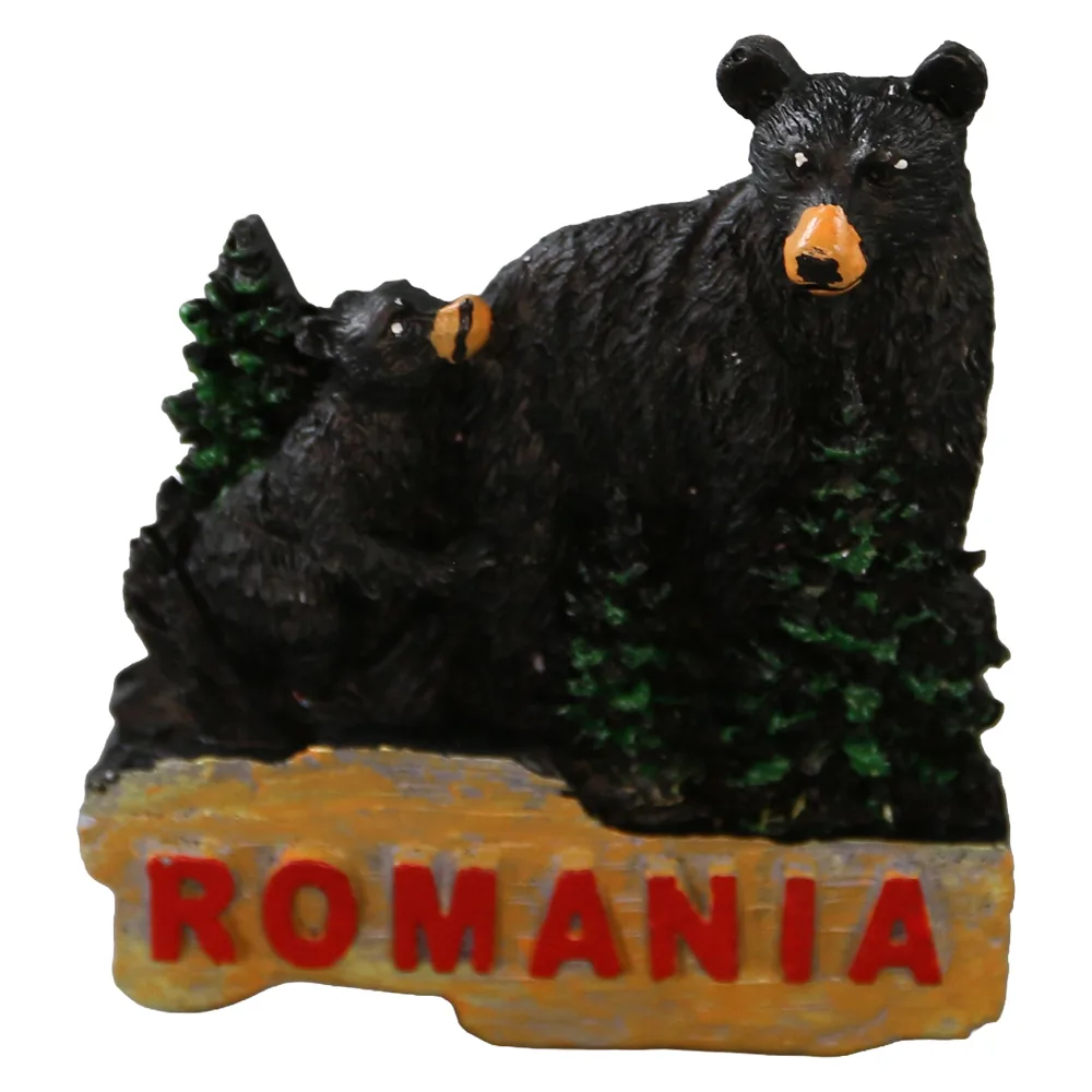 Magnet de frigider din rasina "Romania" 5.5 x 6 cm Magnet de frigider din rasina "Romania" 5.5 x 6 cm