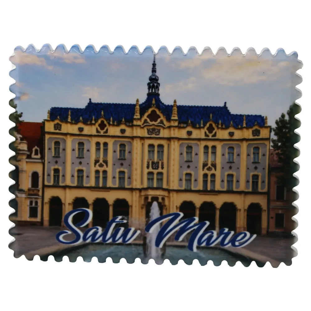 Magnet de frigider din ceramica Satu Mare 8 x 6 cm Magnet de frigider din ceramica Satu Mare 8 x 6 cm