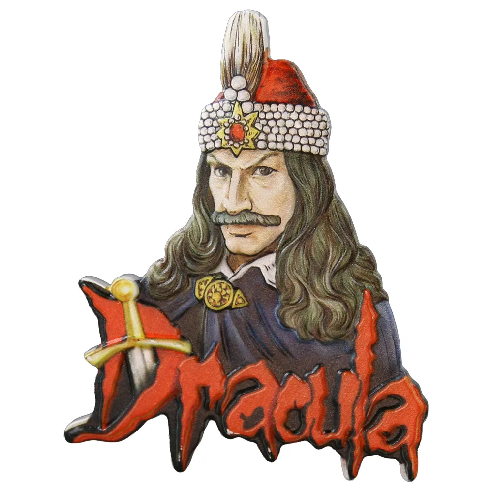 Magnet de frigider din rasina "Dracula" 7 x 8.5 cm