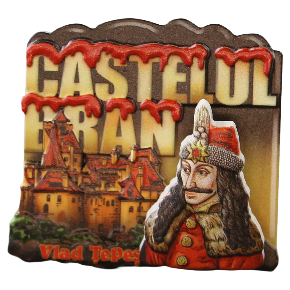 Magnet de frigider din rasina "Castelul Bran" 7.5 x 7 cm Magnet de frigider din rasina "Castelul Bran" 7.5 x 7 cm