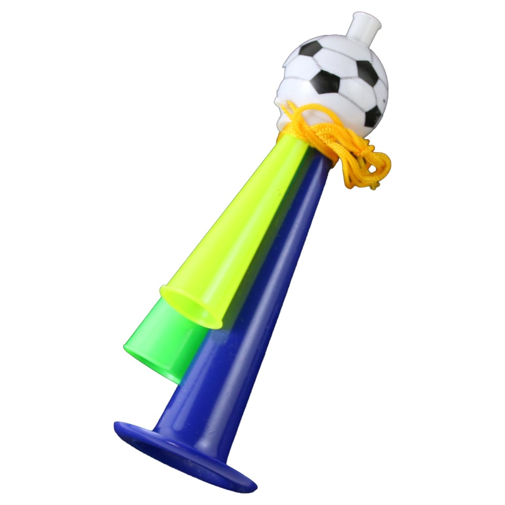 Trompeta pentru petrecere tip vuvuzela minge de fotbal 6.5 x 22 cm Trompeta pentru petrecere tip vuvuzela minge de fotbal 6.5 x 22 cm