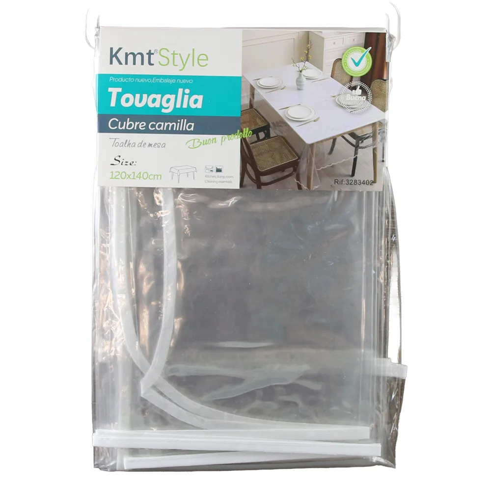 Fata de masa transparenta din PVC 120 x 140 cm Tovaglia