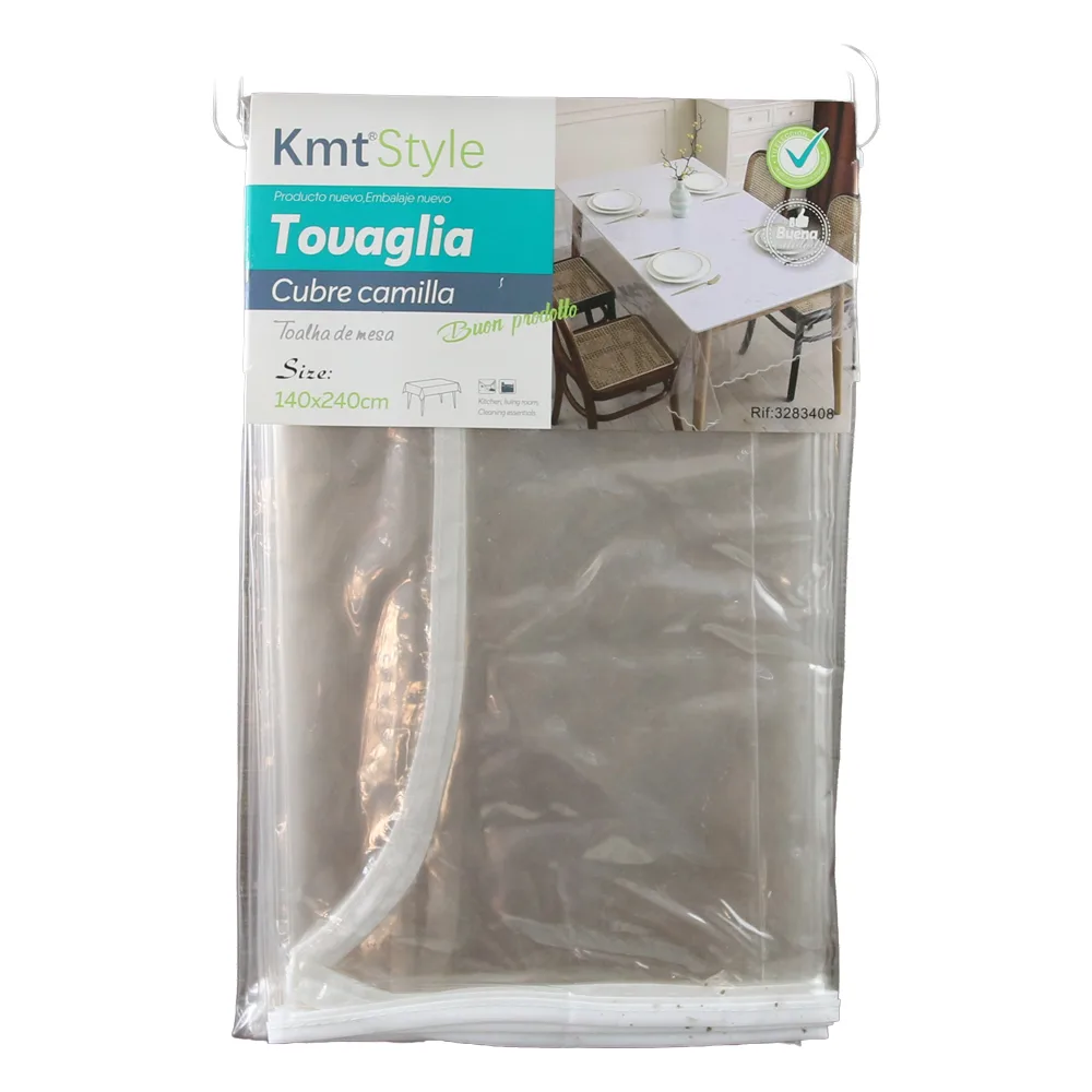 Fata de masa transparenta din PVC 140 x 240 cm Tovaglia
