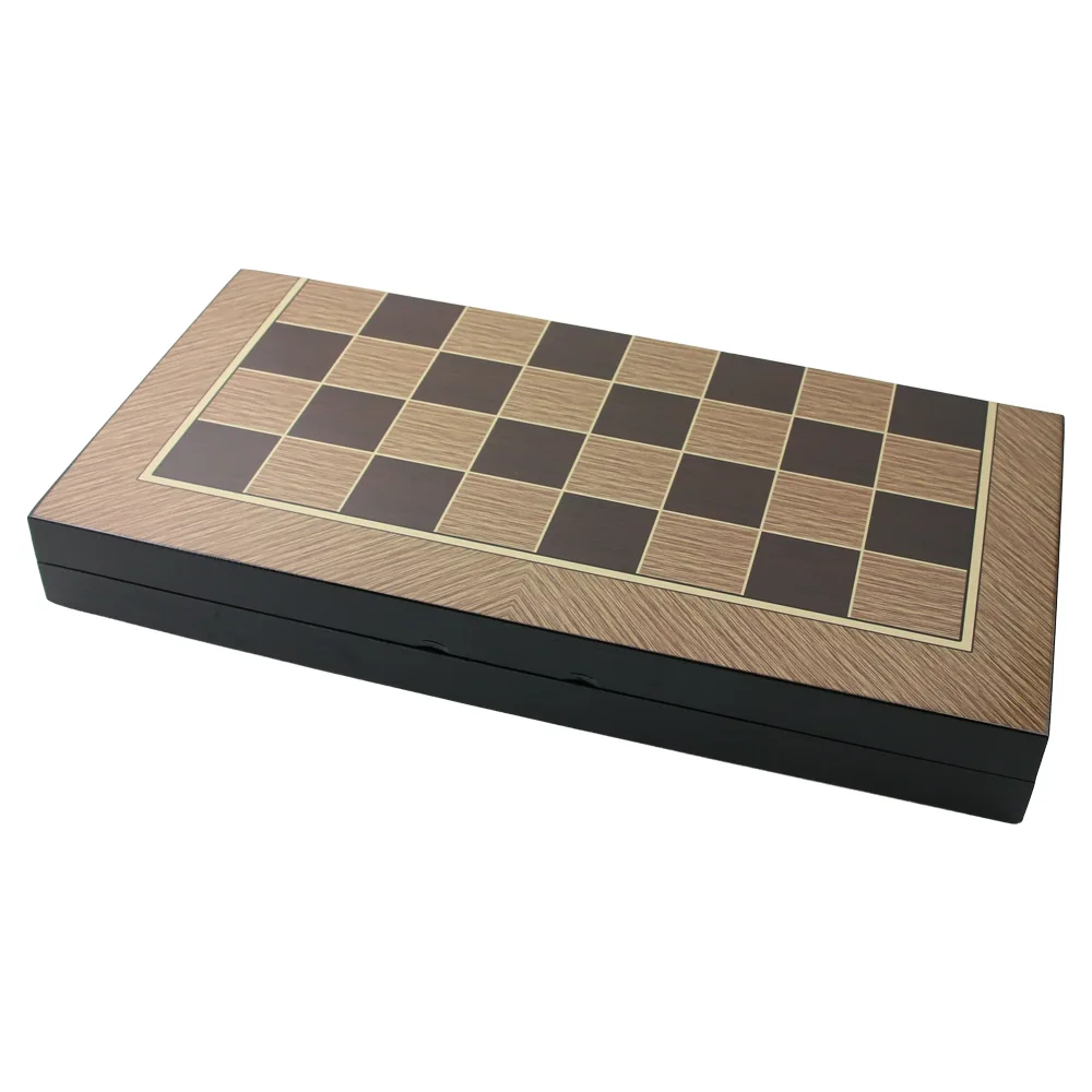 Joc de table in cutie din lemn lacuit cu piese din plastic 48 x 24.5 cm