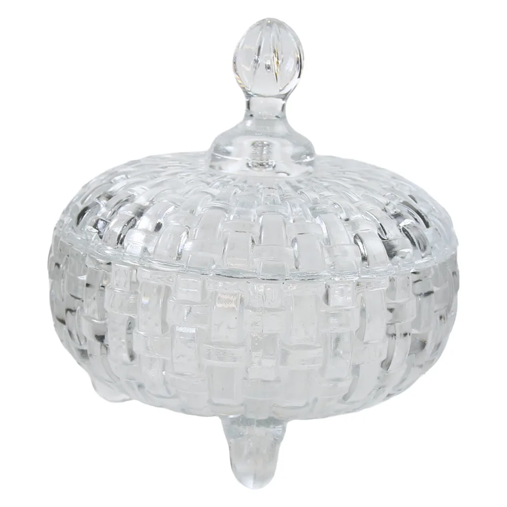 Bomboniera din sticla cu capac 15 x 8/16 cm Galaxy Glass