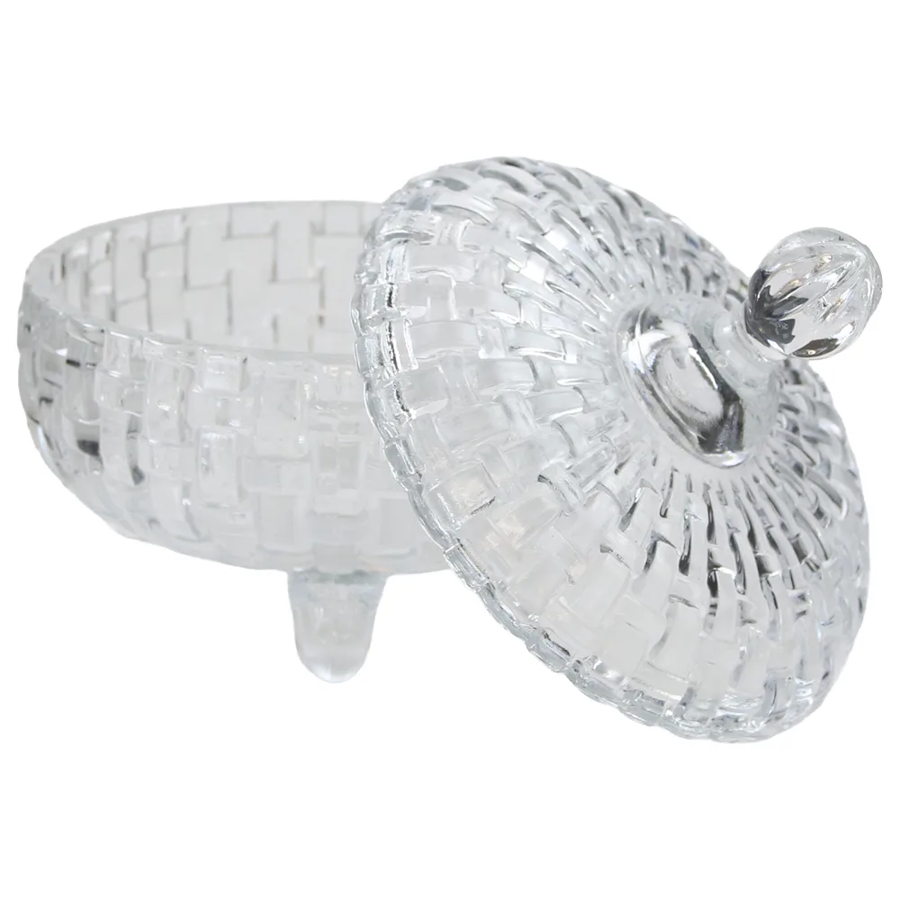 Bomboniera din sticla cu capac 15 x 8/16 cm Galaxy Glass