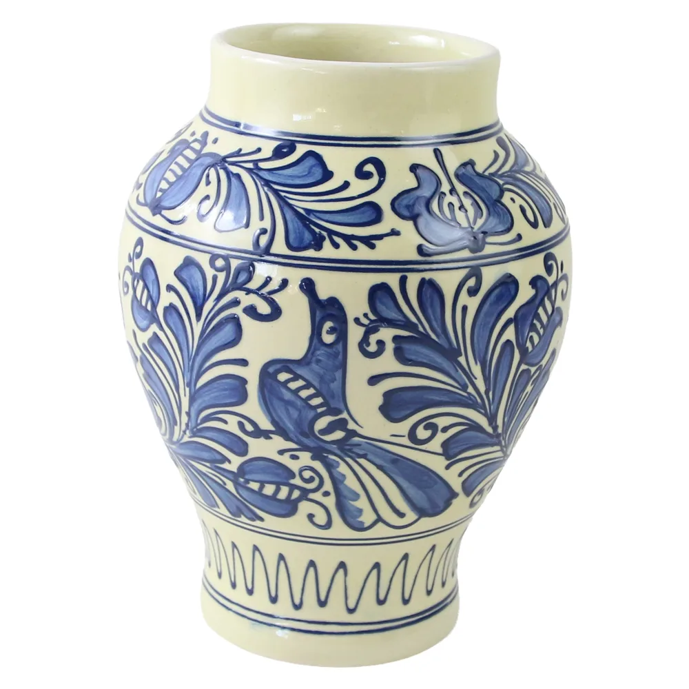 Vaza din ceramica de Corund pictata cu motive traditionale 18 cm