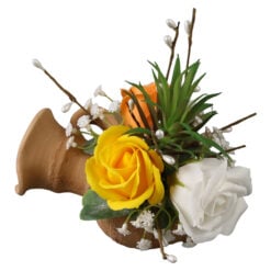 Aranjament floral in ghiveci tip amfora 14 x 16 cm