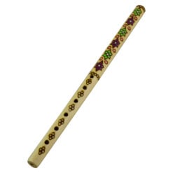 Fluier pirogravat din lemn 38 cm