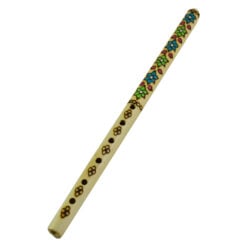 Fluier pirogravat din lemn 38 cm