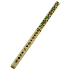 Fluier pirogravat din lemn 38 cm