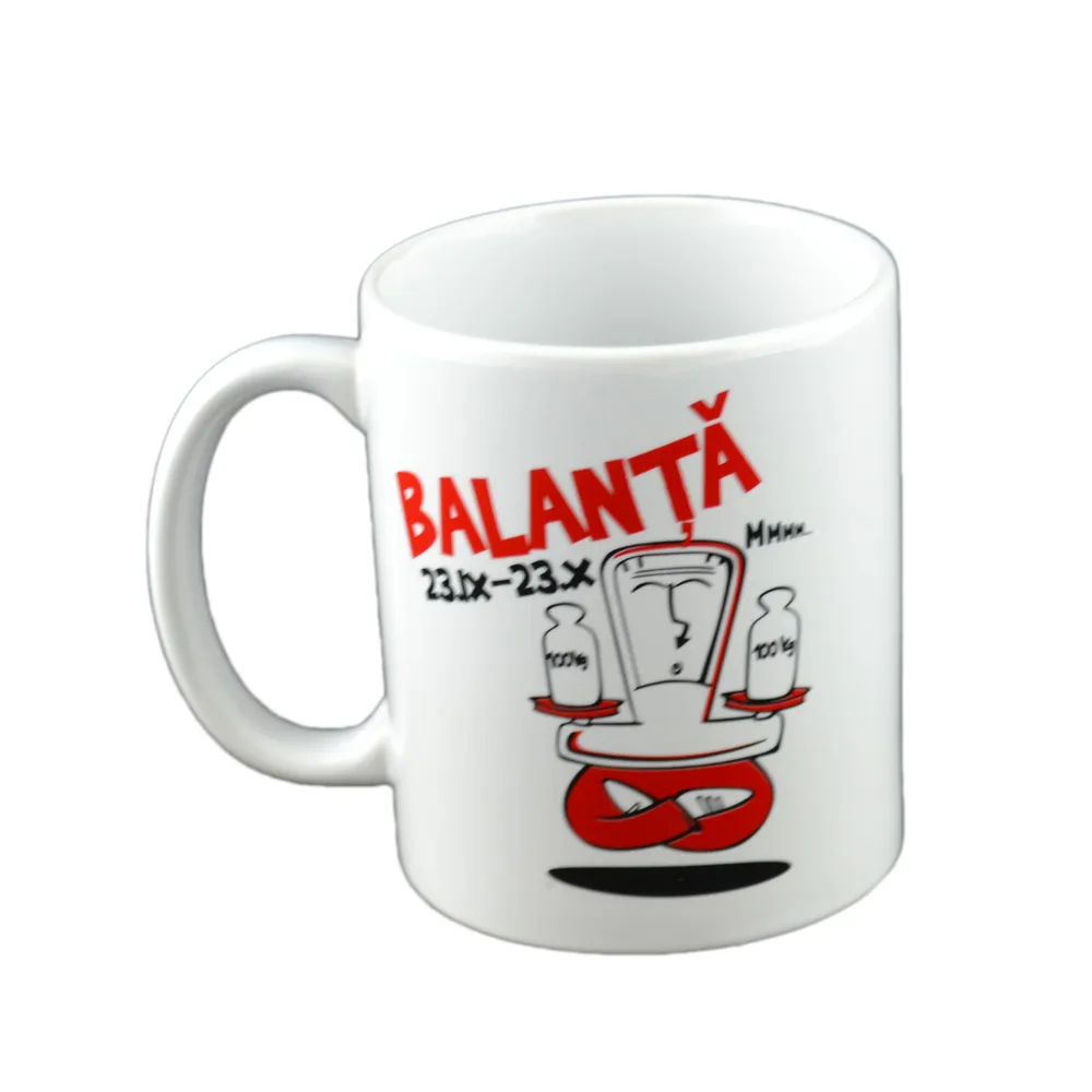 Cana ceramica 300 ml Zodiac "Balanta" in cutie decorativa