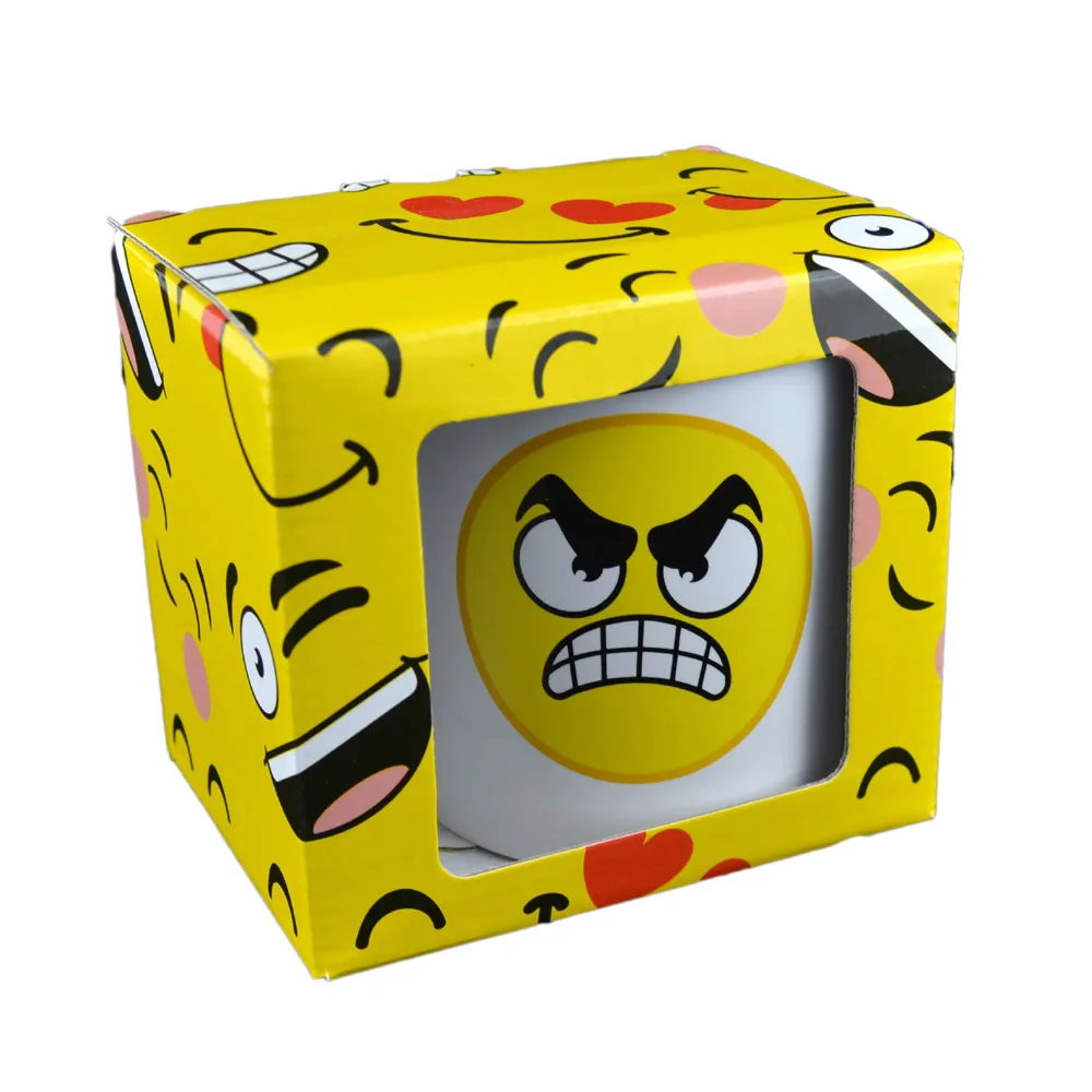 Cana Funny Emotes realizata din ceramica decorata cu emoji - Design Angry Cana Funny Emotes realizata din ceramica decorata cu emoji - Design Angry