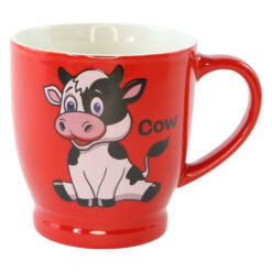 Cana din ceramica rosie Animale 200 ml
