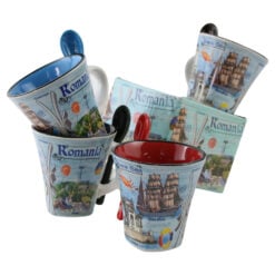 Cana din ceramica cu lingurita