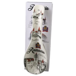 Decor de perete tip lingura din ceramica Castele 9  x 26 cm