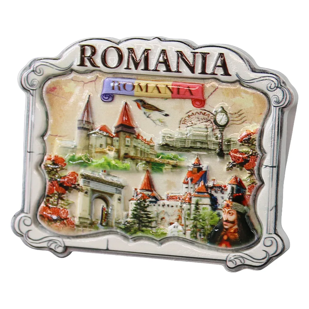 Magnet de frigider din rasina "Romania" 7.5 x 5.5 cm Monumente istorice Magnet de frigider din rasina "Romania" 7.5 x 5.5 cm Monumente istorice