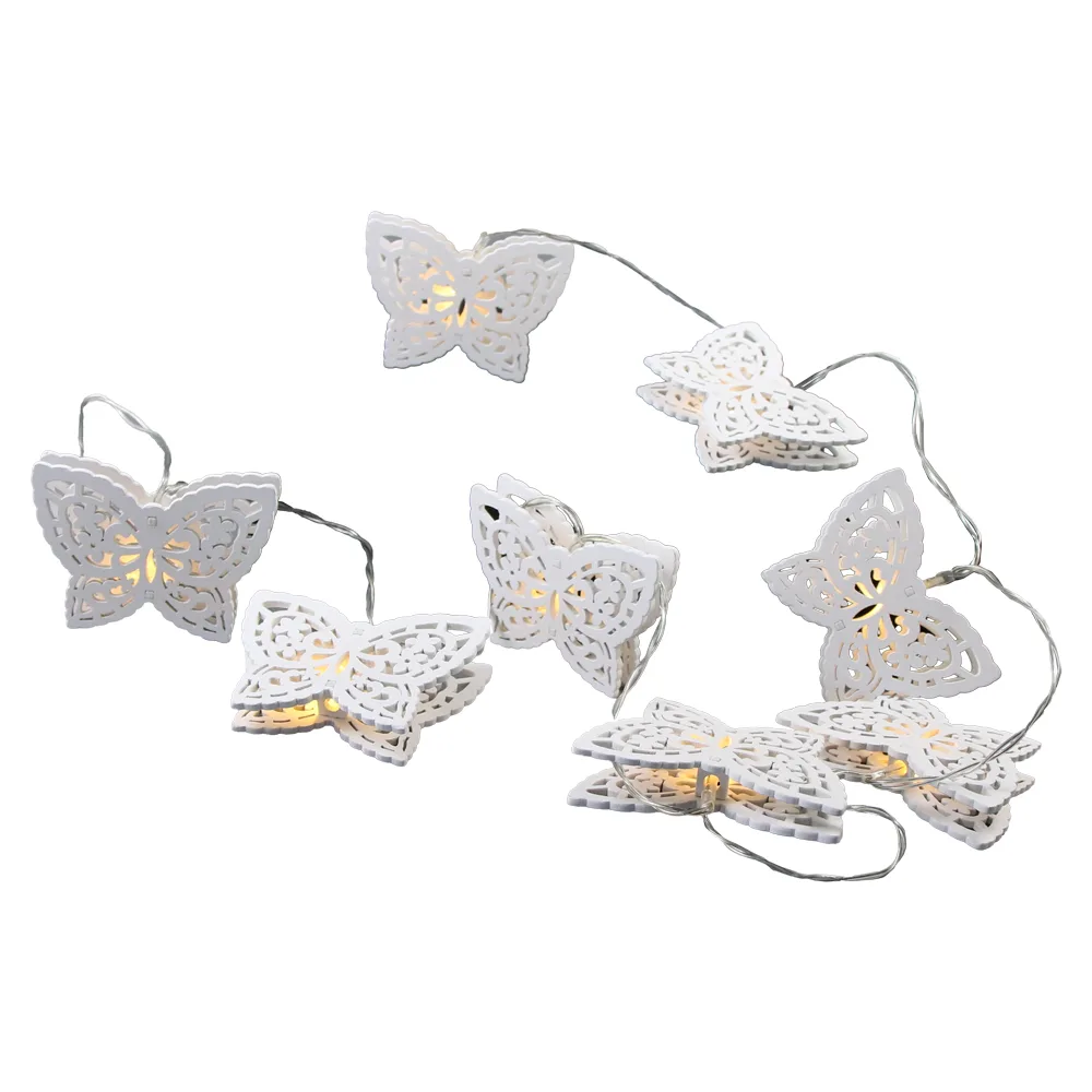 Ghirlanda luminoasa LED cu 8 fluturi din lemn 8.5 x 145 cm Ghirlanda luminoasa LED cu 8 fluturi din lemn 8.5 x 145 cm