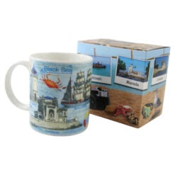 Cana din ceramica "Romania / Black Sea" 330 ml cu cutie decorativa