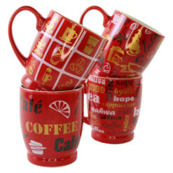 Cana din ceramica rosie
