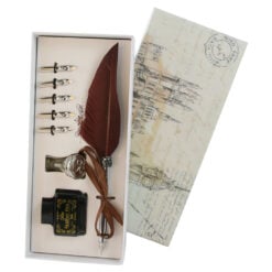 Set de caligrafie vintage cu pana