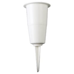 Vaza pentru cimitir din plastic 10 x 25 cm