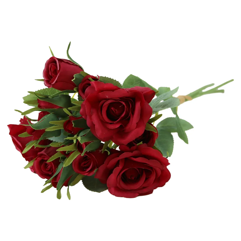 Buchet artificial cu trandafiri 40 cm