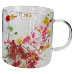 Cana de sticla cu pereti dubli 200 ml