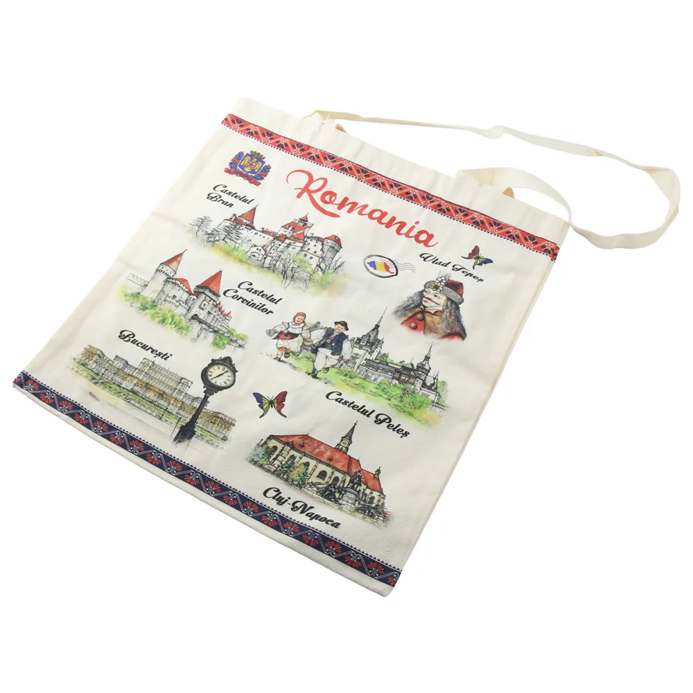 Sacosa textila "Romania" 38 x 41 cm Sacosa textila "Romania" 38 x 41 cm
