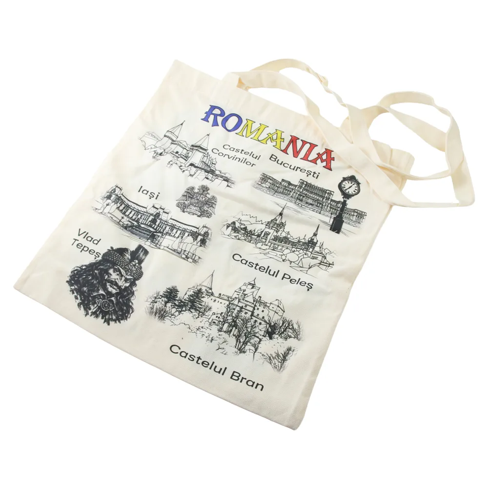 Sacosa textila "Romania" 38 x 41 cm Sacosa textila "Romania" 38 x 41 cm