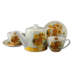 Set ceainic cu infuzor si 2 cesti cu farfurioare "Sunflowers" de V. van Gogh. 270 / 900 ml