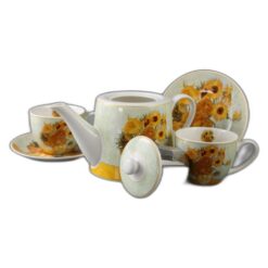 Set ceainic cu infuzor si 2 cesti cu farfurioare