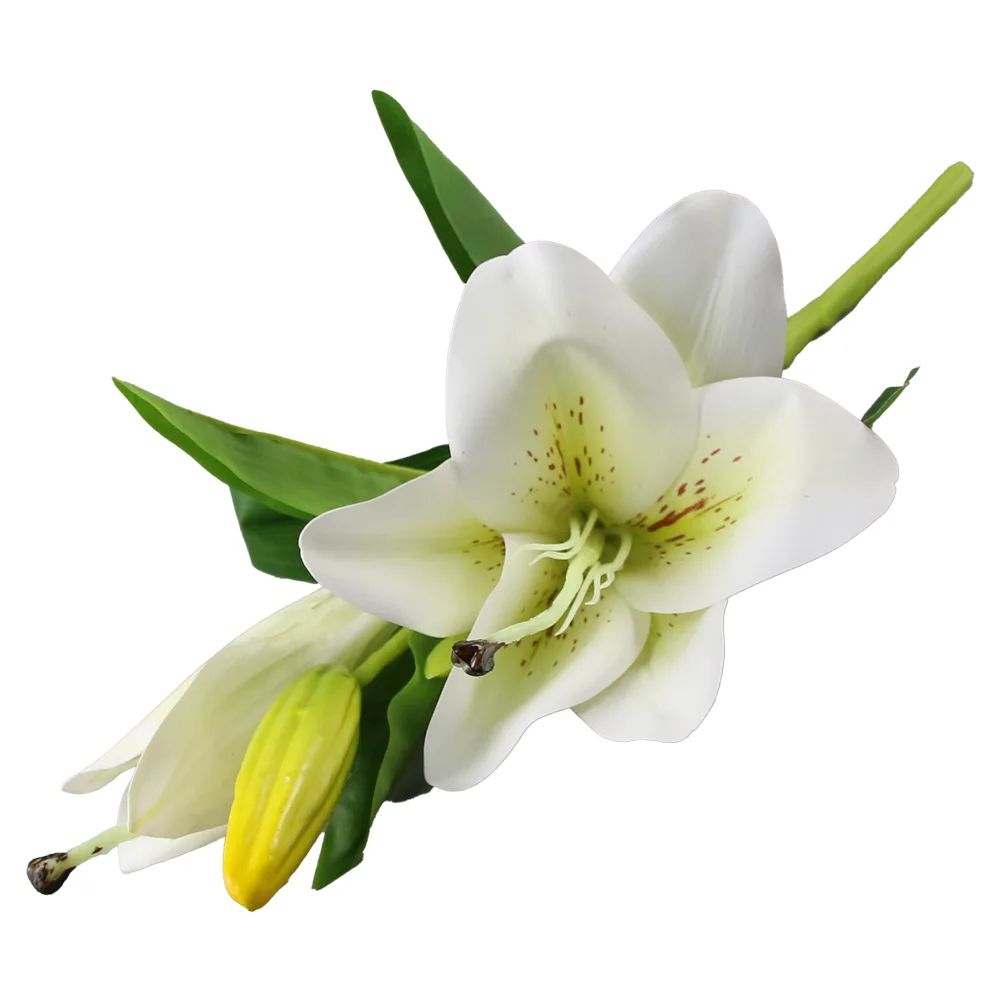Floara artificiala Crin cu boboc 39 cm Floara artificiala Crin cu boboc 39 cm