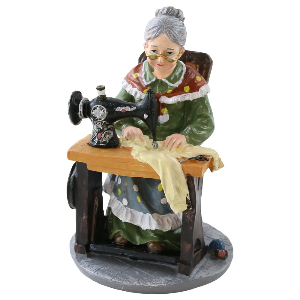 Figurina decorativa din rasina 11 x 17 cm batran
