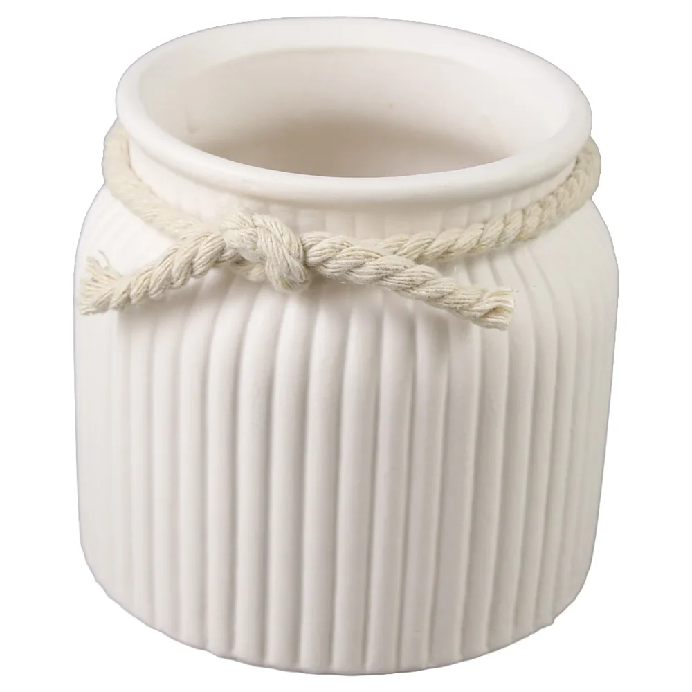 Ghiveci decorativ din ceramica cu snur