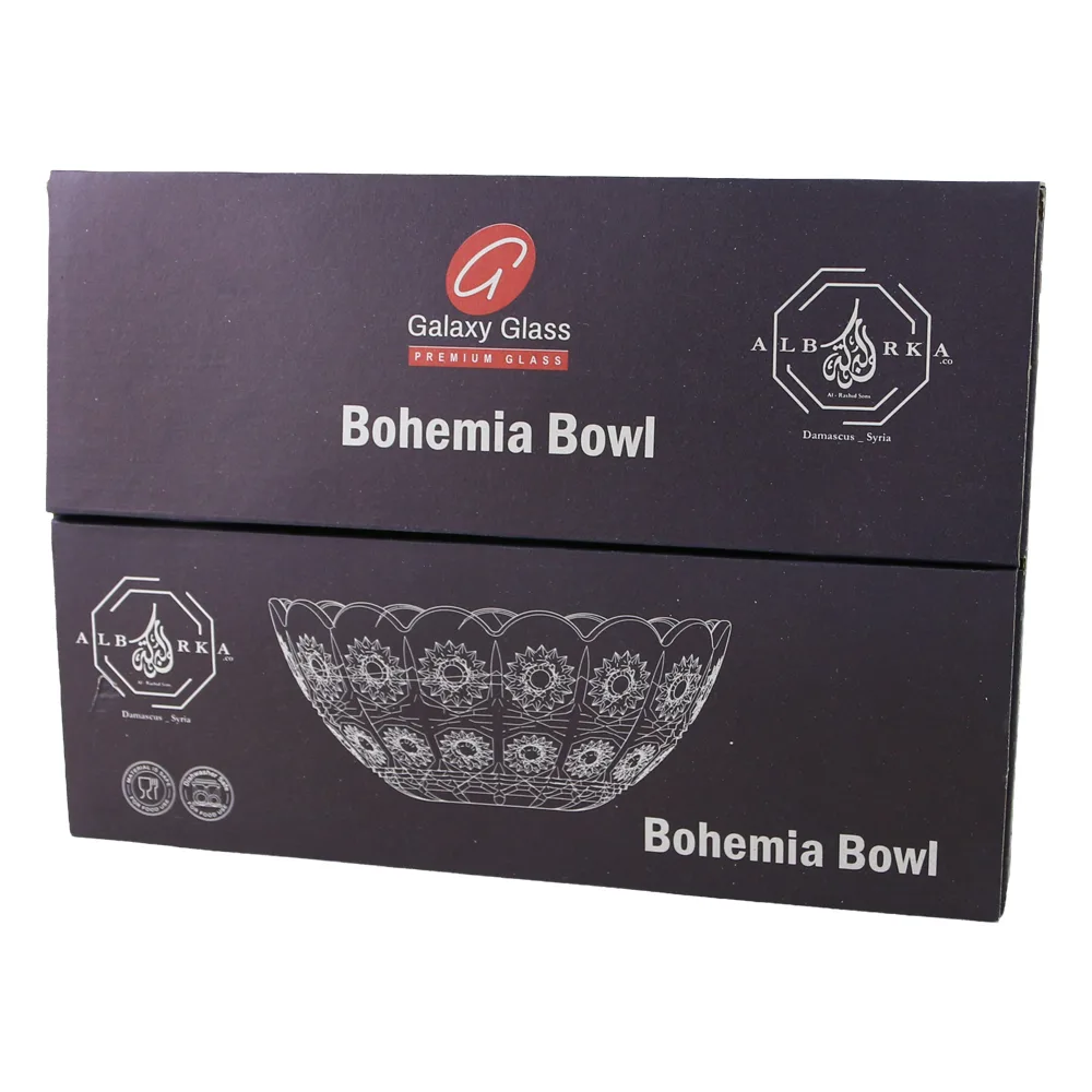 Set 6 boluri din sticla Bohemia 12 x 5.5 cm