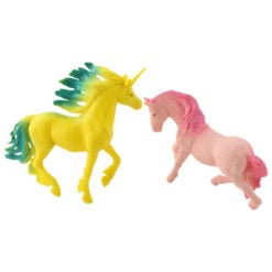 Set unicorn si calut din cauciuc 12 - 13 cm