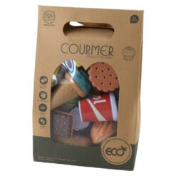Set de joaca cu alimente Fast Food din plastic Courmer 3+