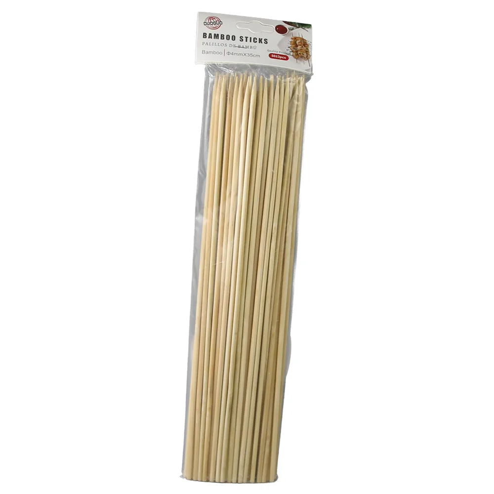 Set 50 bete pentru frigarui din bambus 35 cm Set 50 bete pentru frigarui din bambus 35 cm