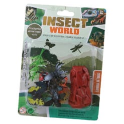 Set 5 insecte din cauciuc cu accesorii Insect World 3 - 5 cm