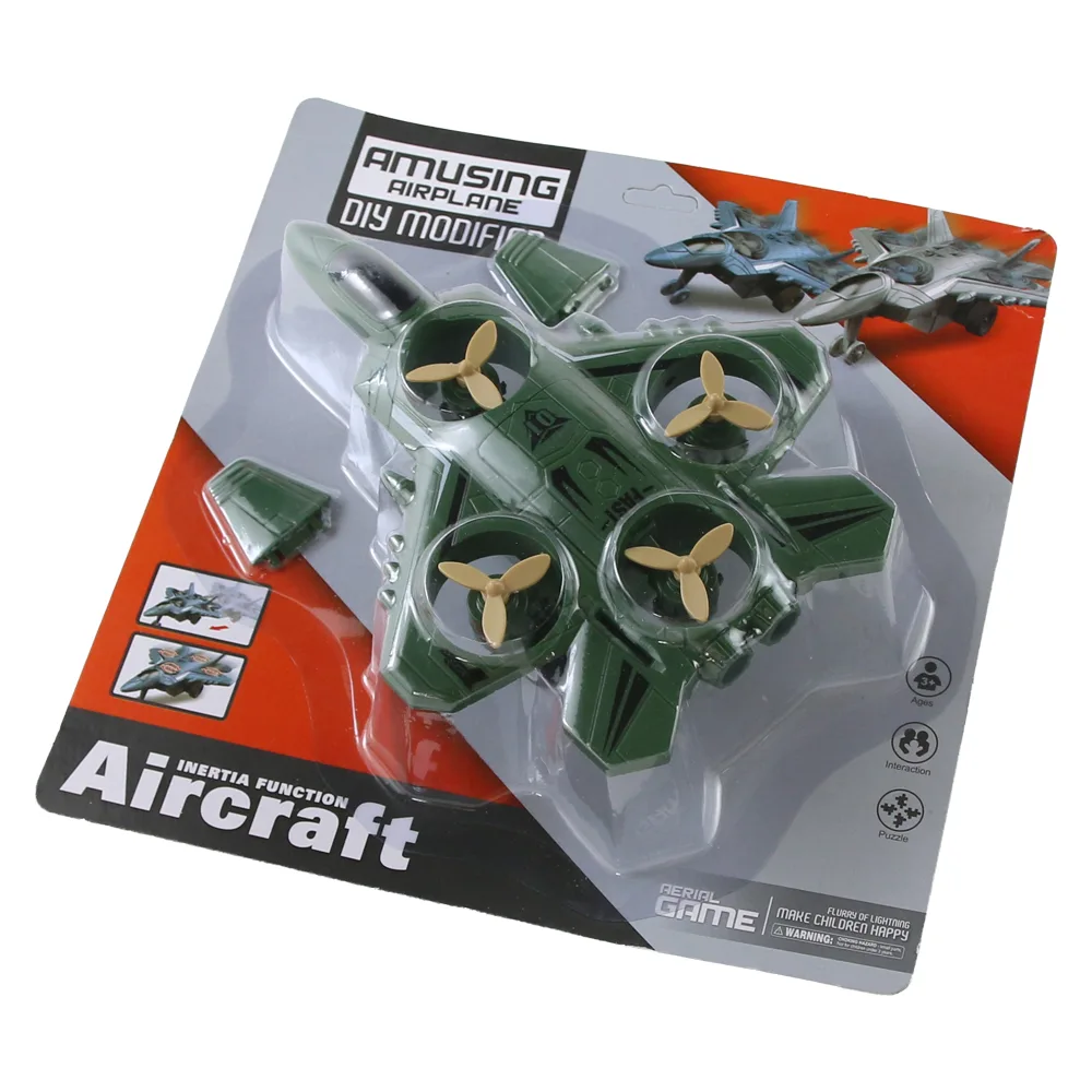 Jucarie Avion Aircraft din plastic DIY 17 cm Jucarie Avion Aircraft din plastic DIY 17 cm
