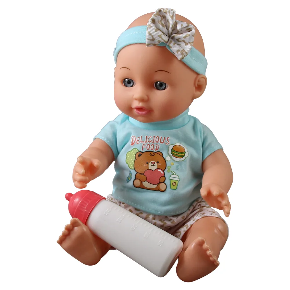 Papusa cu sunete si biberon 30 cm Papusa cu sunete si biberon 30 cm