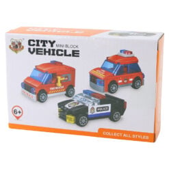 Joc de constructie vehicule Police mini City Vehicle DIY 6+