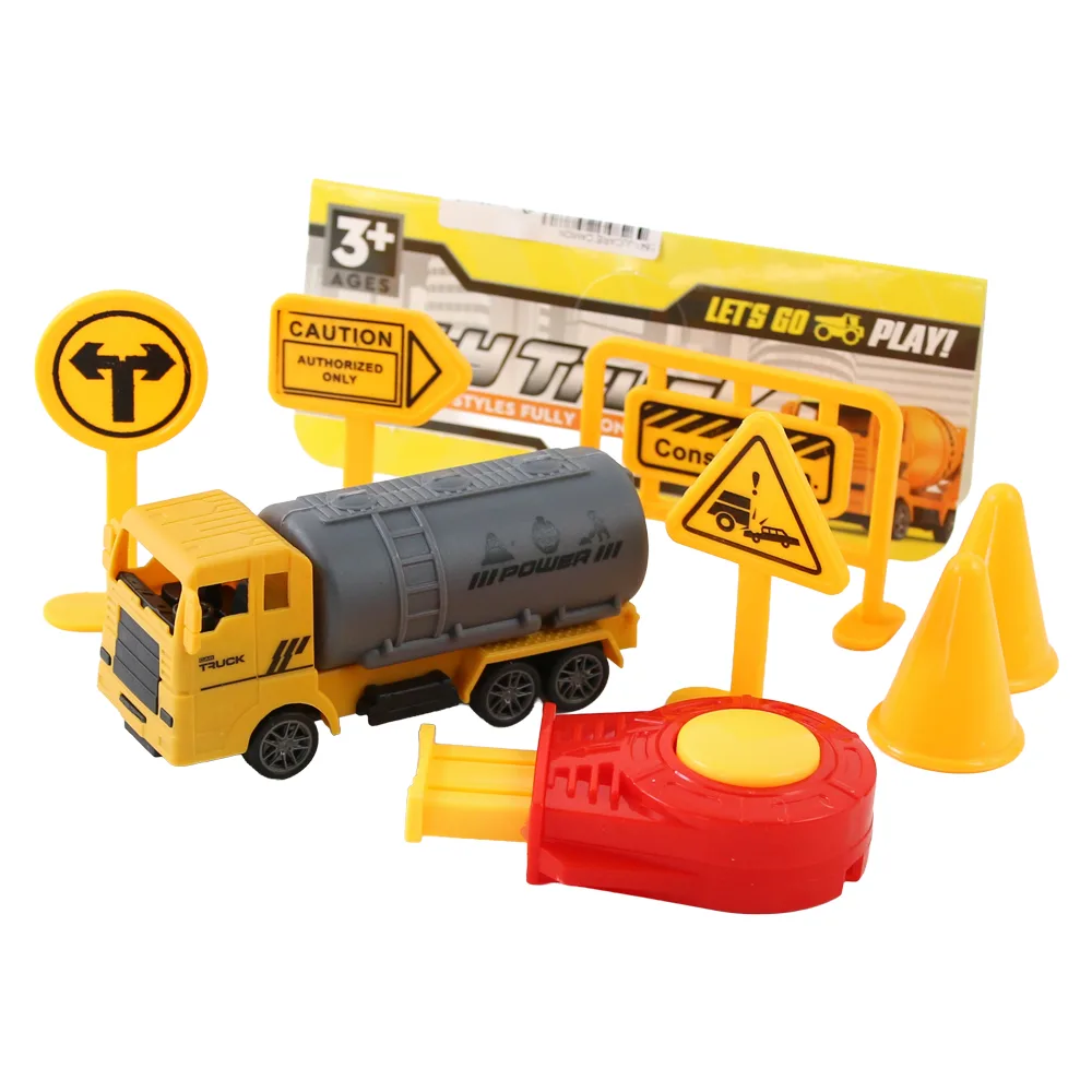 Set de joaca cu camion utilitar si accesorii