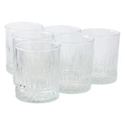 Set 6 pahare din sticla 250 ml Glacia