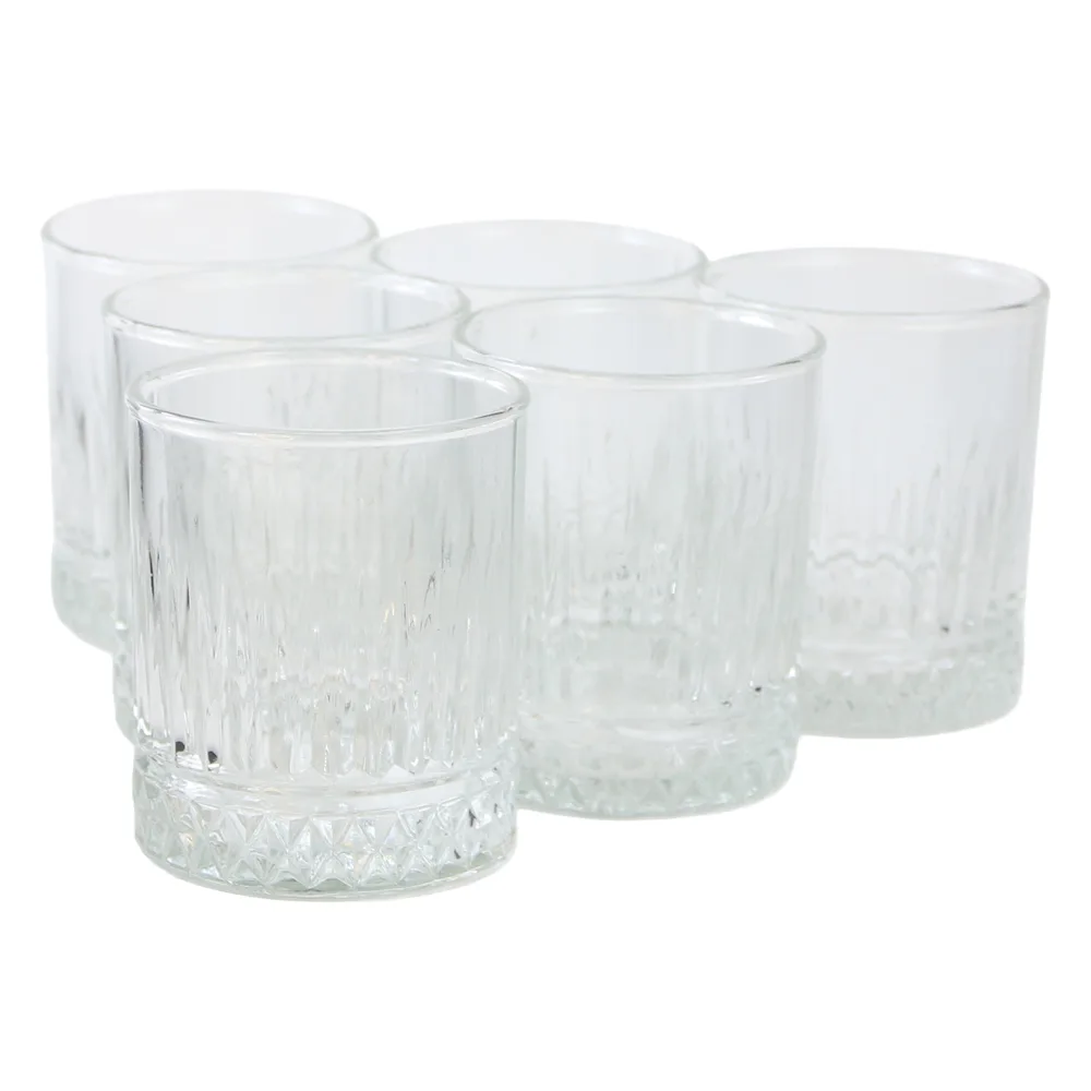 Set 6 pahare din sticla 250 ml Glacia