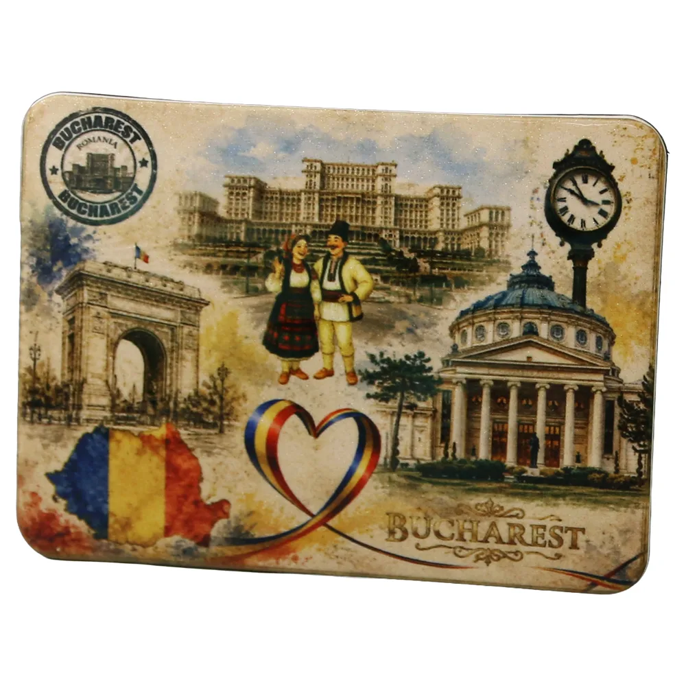 Magnet de frigider din plastic Bucharest 7.5 x 5.5 cm Magnet de frigider din plastic Bucharest 7.5 x 5.5 cm