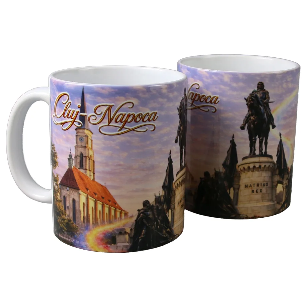 Cana din ceramica Cluj-Napoca 330 ml Cana din ceramica Cluj-Napoca 330 ml