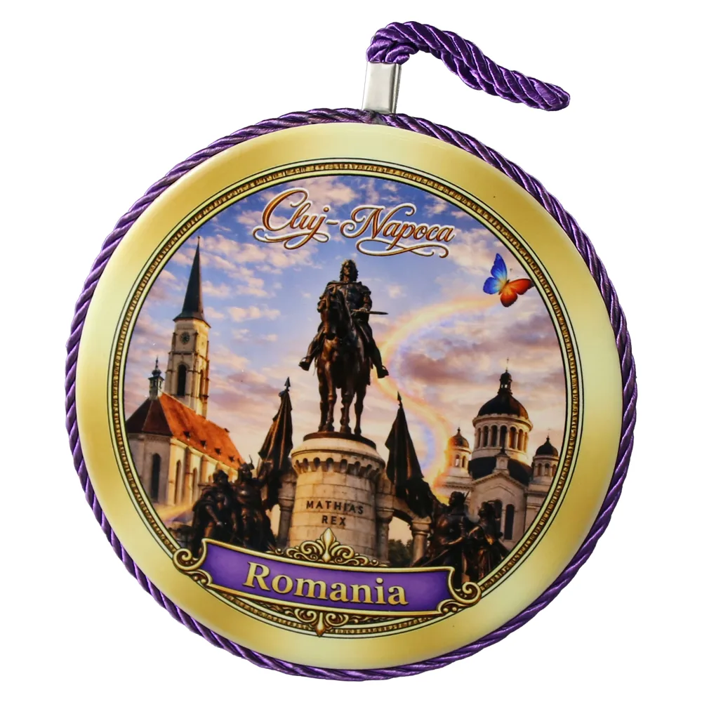 Decor de perete din ceramica Cluj-Napoca 17 cm Decor de perete din ceramica Cluj-Napoca 17 cm